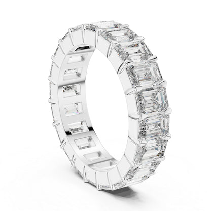Emerald Lab-Grown Diamond Stud Ring in Yellow Gold – Pure Carat