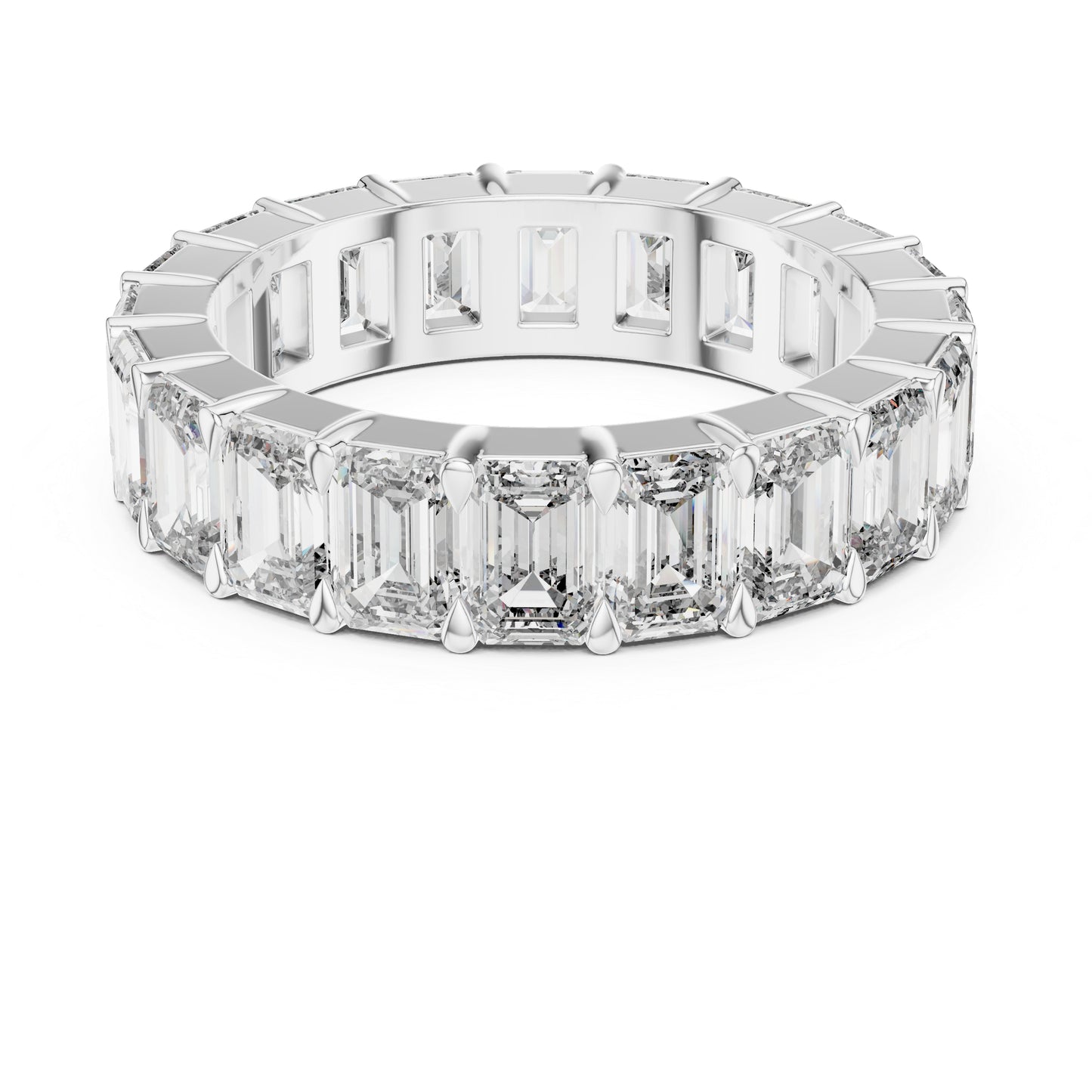 Emerald Lab-Grown Diamond Stud Ring in Yellow Gold – Pure Carat