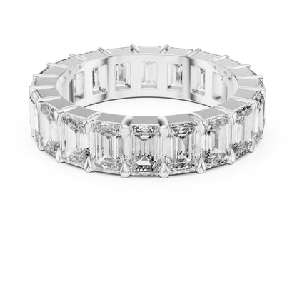 Emerald Lab-Grown Diamond Stud Ring in Yellow Gold – Pure Carat