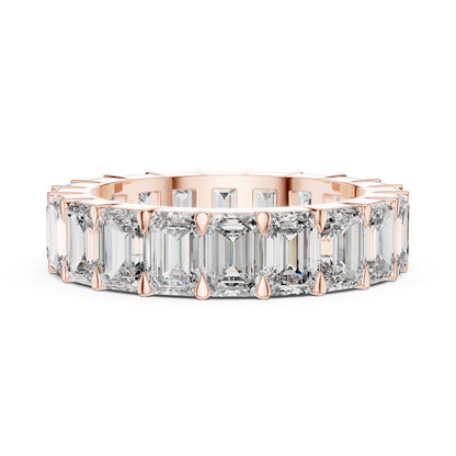 Emerald Lab-Grown Diamond Stud Ring in Yellow Gold – Pure Carat