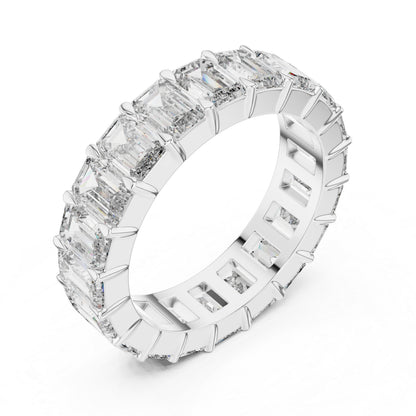 Emerald Lab-Grown Diamond Stud Ring in Yellow Gold – Pure Carat