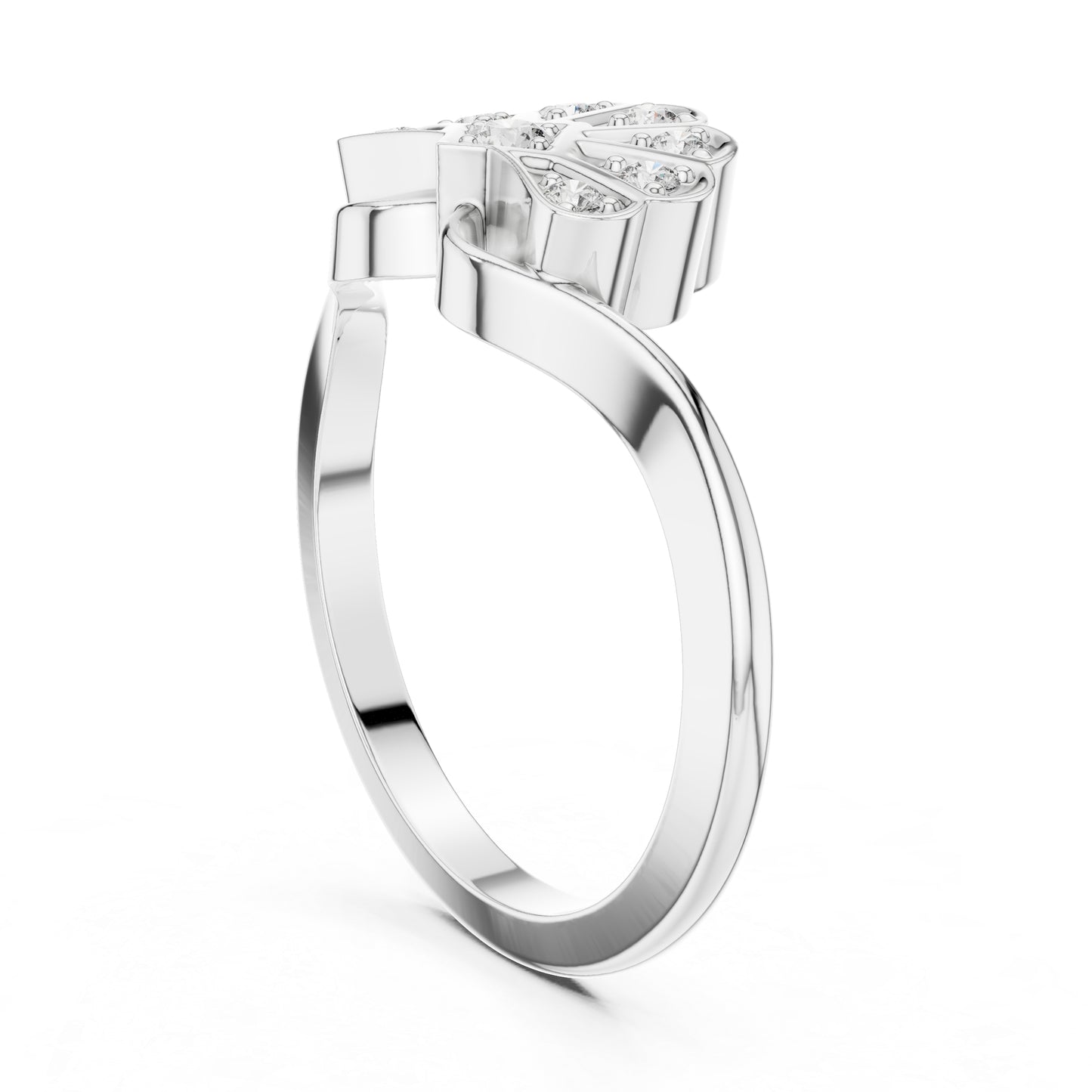 14K Rose Gold Round Lab-Grown Diamond Drop Ring for Women | Everyday Wear | Pure Carat