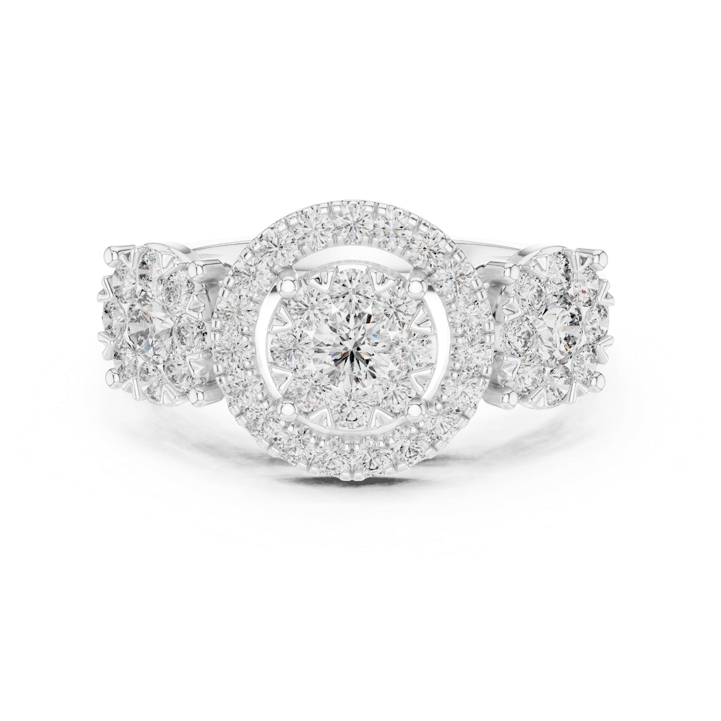 14K Yellow Gold Round Lab-Grown Diamond Ring for Women | Everyday Wear | Pure Carat