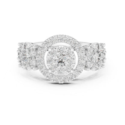 14K Yellow Gold Round Lab-Grown Diamond Ring for Women | Everyday Wear | Pure Carat