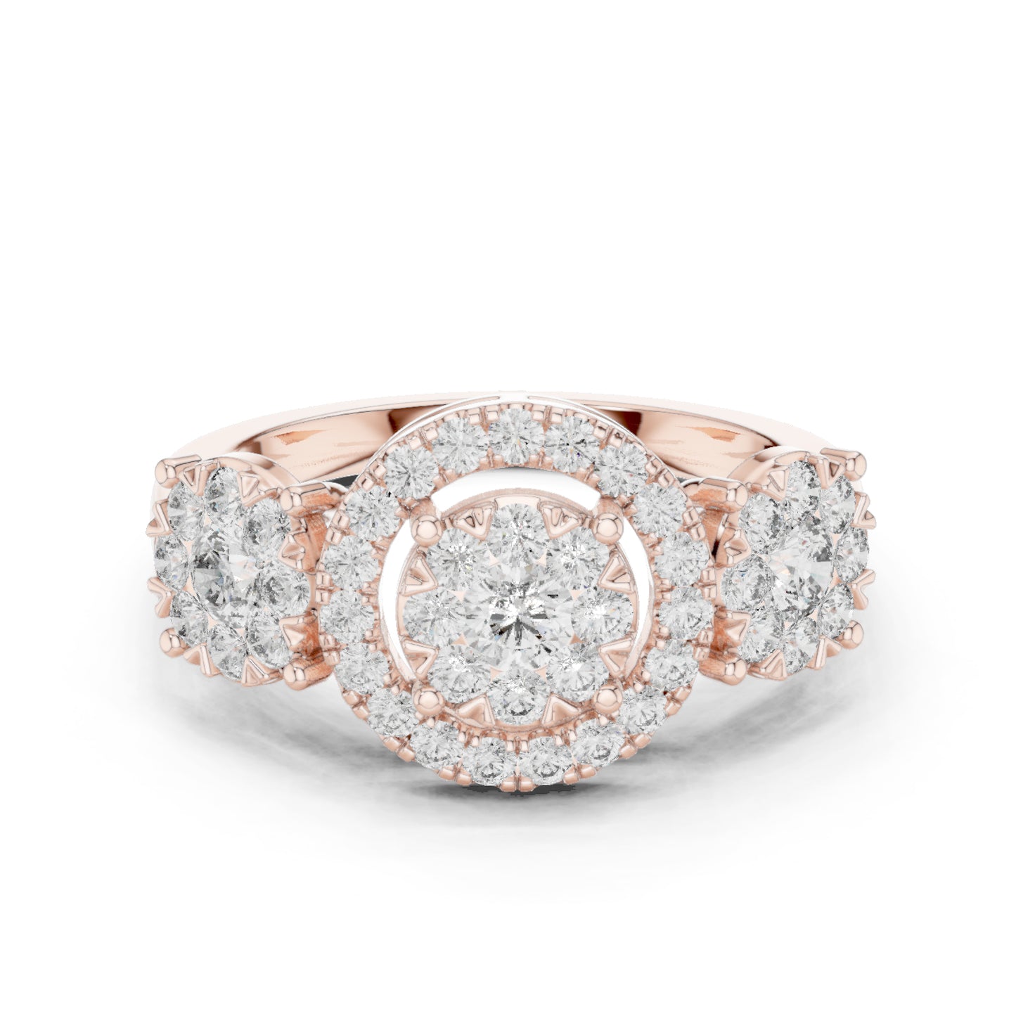 14K Yellow Gold Round Lab-Grown Diamond Ring for Women | Everyday Wear | Pure Carat