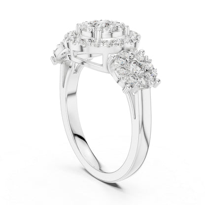 14K Yellow Gold Round Lab-Grown Diamond Ring for Women | Everyday Wear | Pure Carat