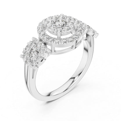 14K Yellow Gold Round Lab-Grown Diamond Ring for Women | Everyday Wear | Pure Carat