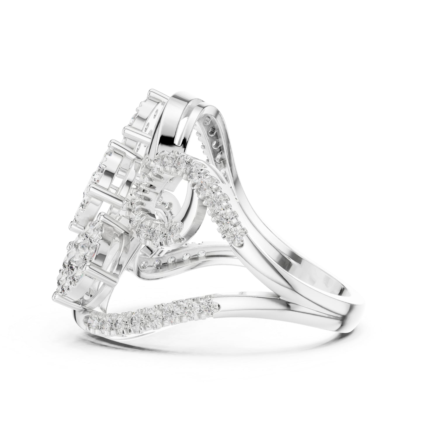 18K Rose Gold Round Lab-Grown Diamond Ring for Women | Office Wear | Pure Carat