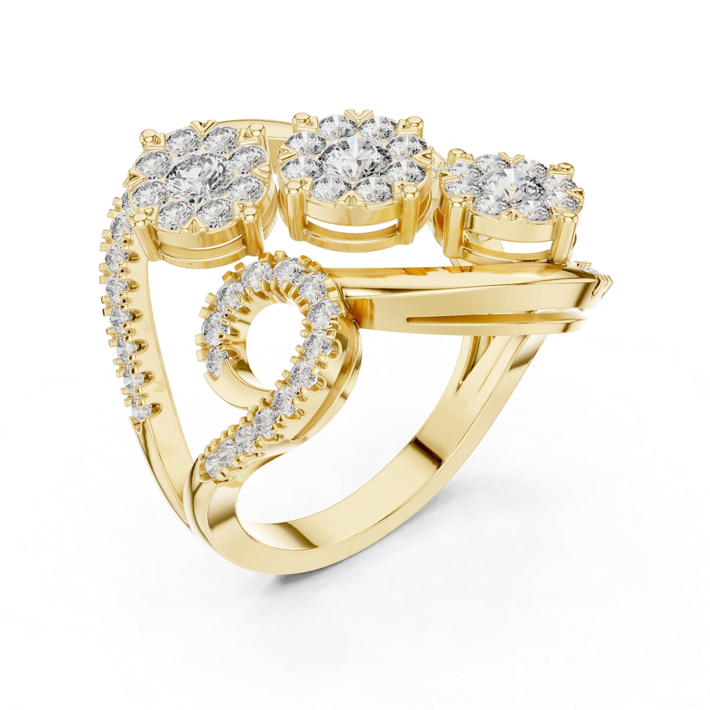 18K Rose Gold Round Lab-Grown Diamond Ring for Women | Office Wear | Pure Carat