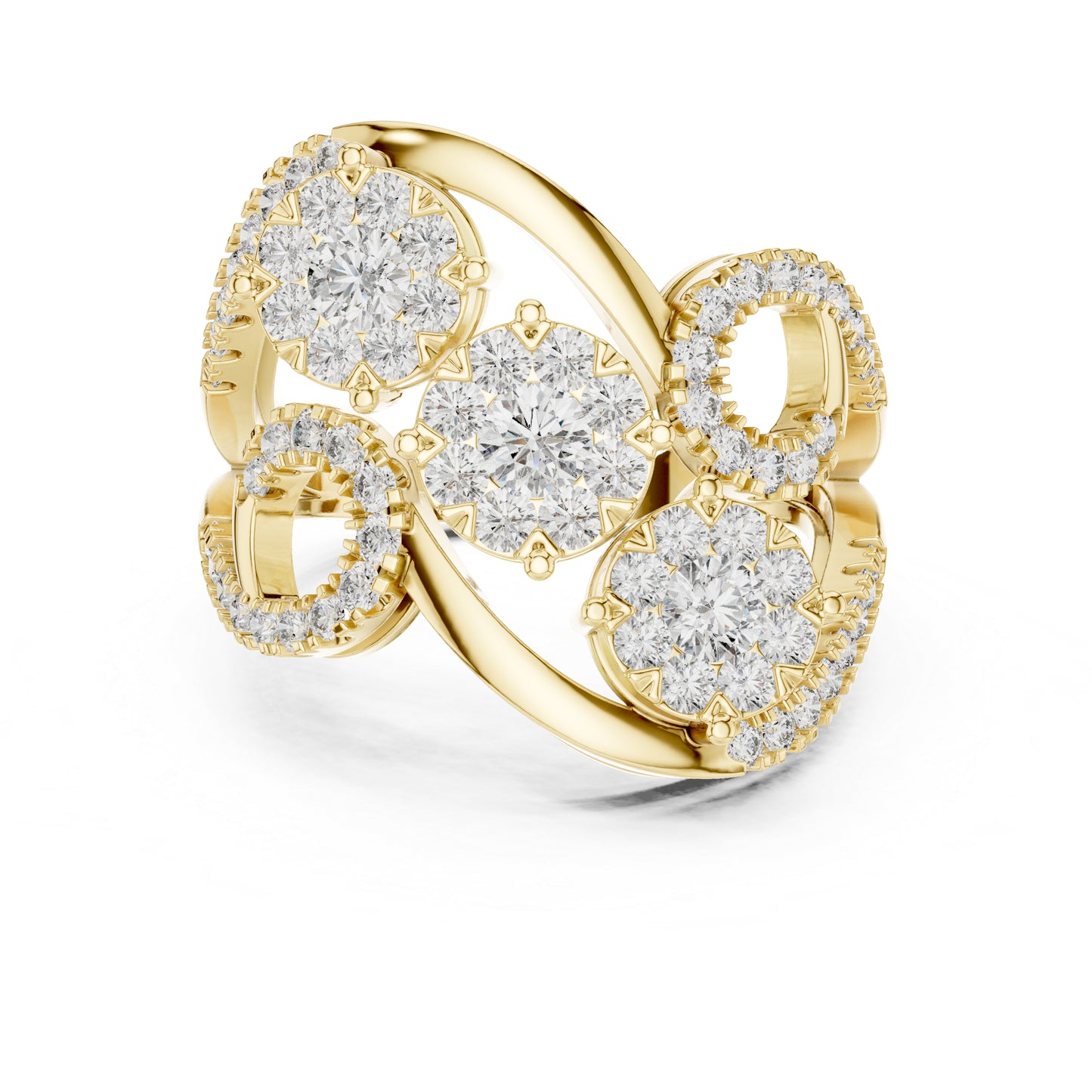 18K Rose Gold Round Lab-Grown Diamond Ring for Women | Office Wear | Pure Carat