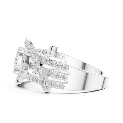 18K Yellow Gold Round Lab-Grown Diamond Engagement Ring for Women | Pure Carat