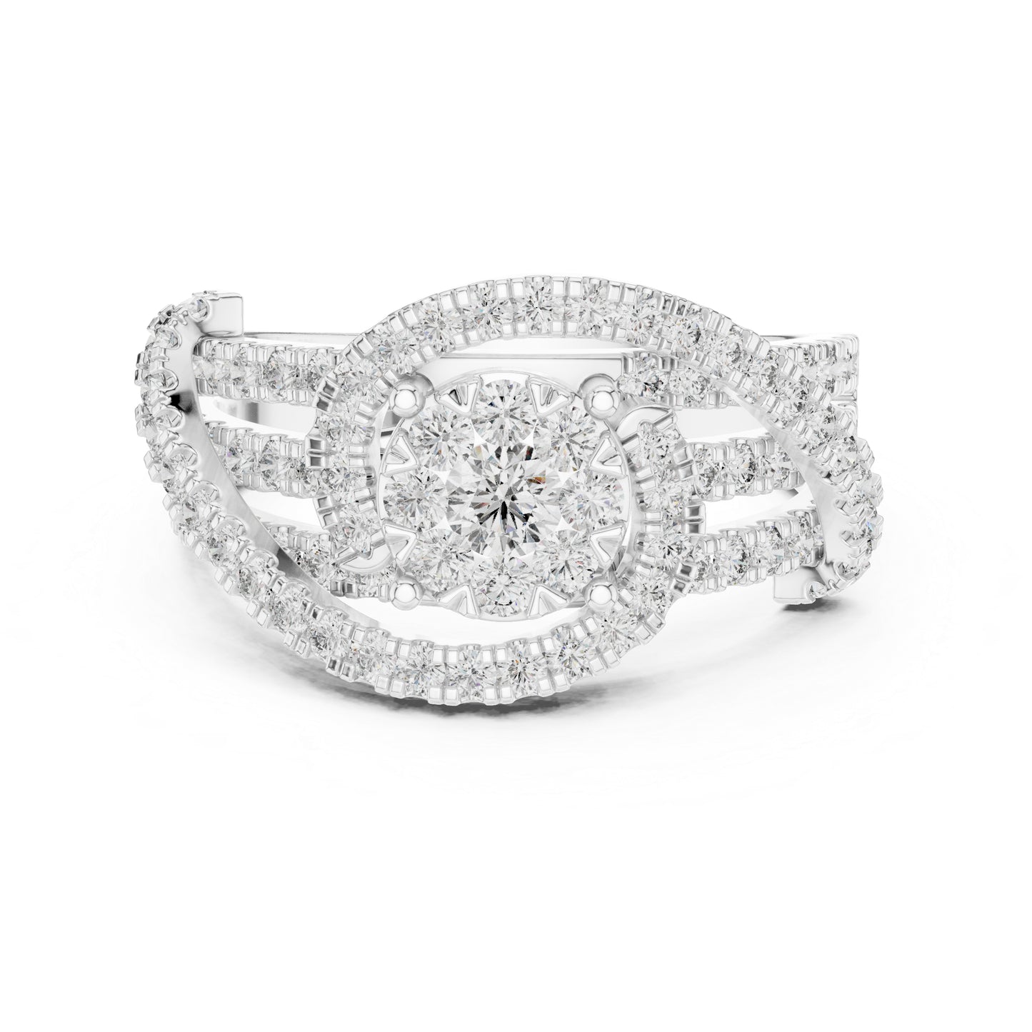 18K Yellow Gold Round Lab-Grown Diamond Engagement Ring for Women | Pure Carat