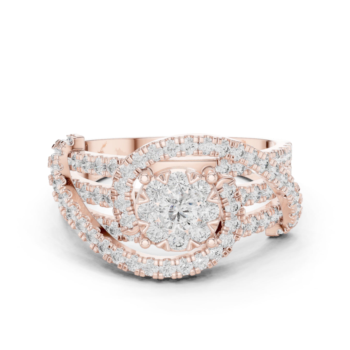 18K Yellow Gold Round Lab-Grown Diamond Engagement Ring for Women | Pure Carat