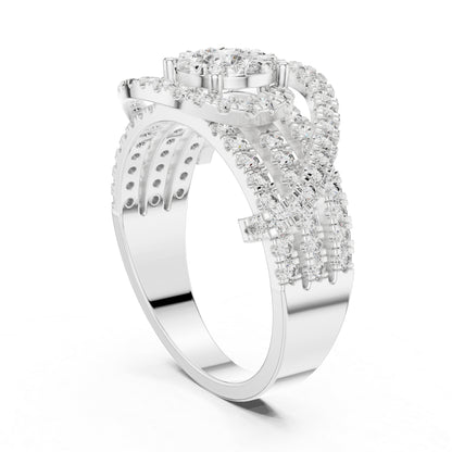 18K Yellow Gold Round Lab-Grown Diamond Engagement Ring for Women | Pure Carat