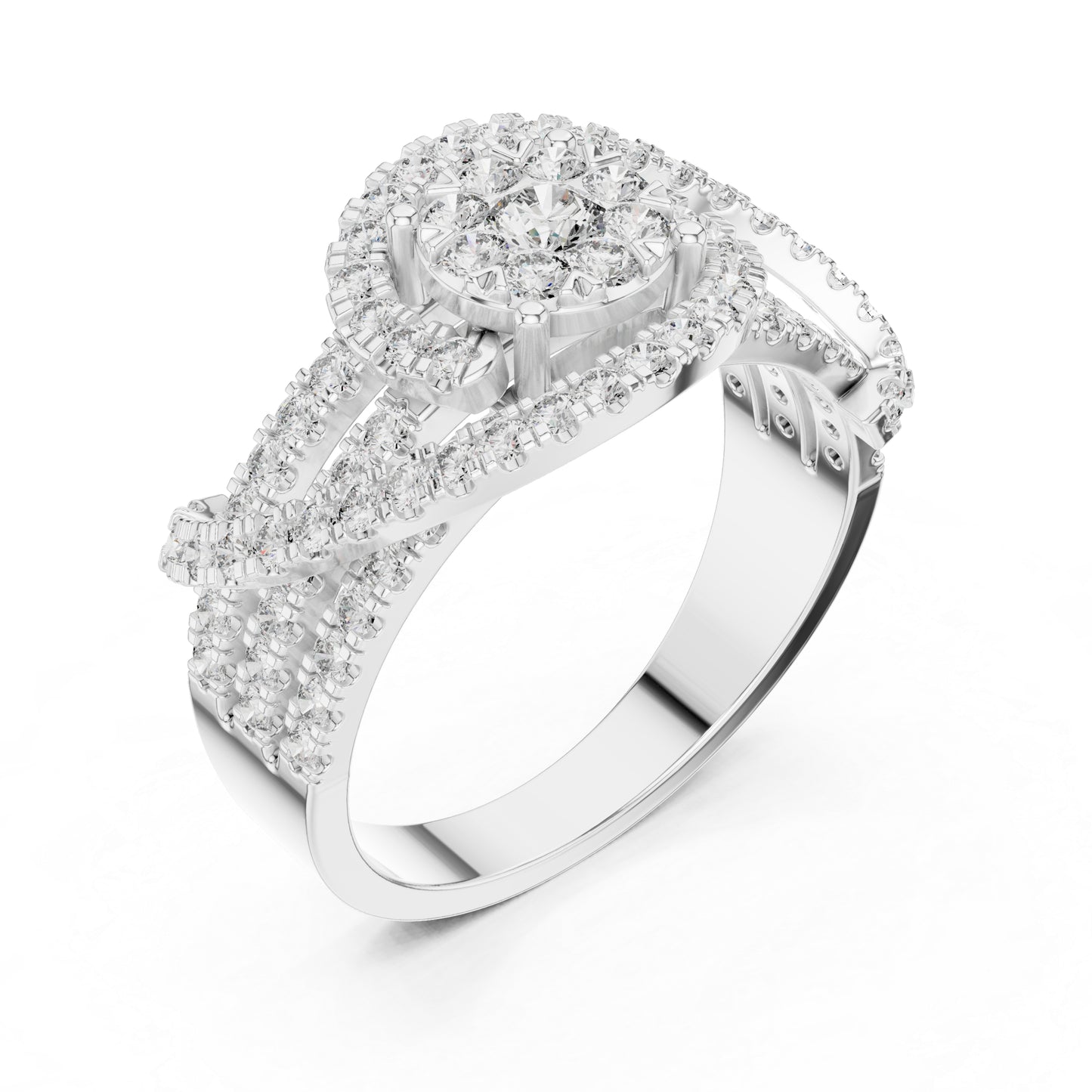 18K Yellow Gold Round Lab-Grown Diamond Engagement Ring for Women | Pure Carat