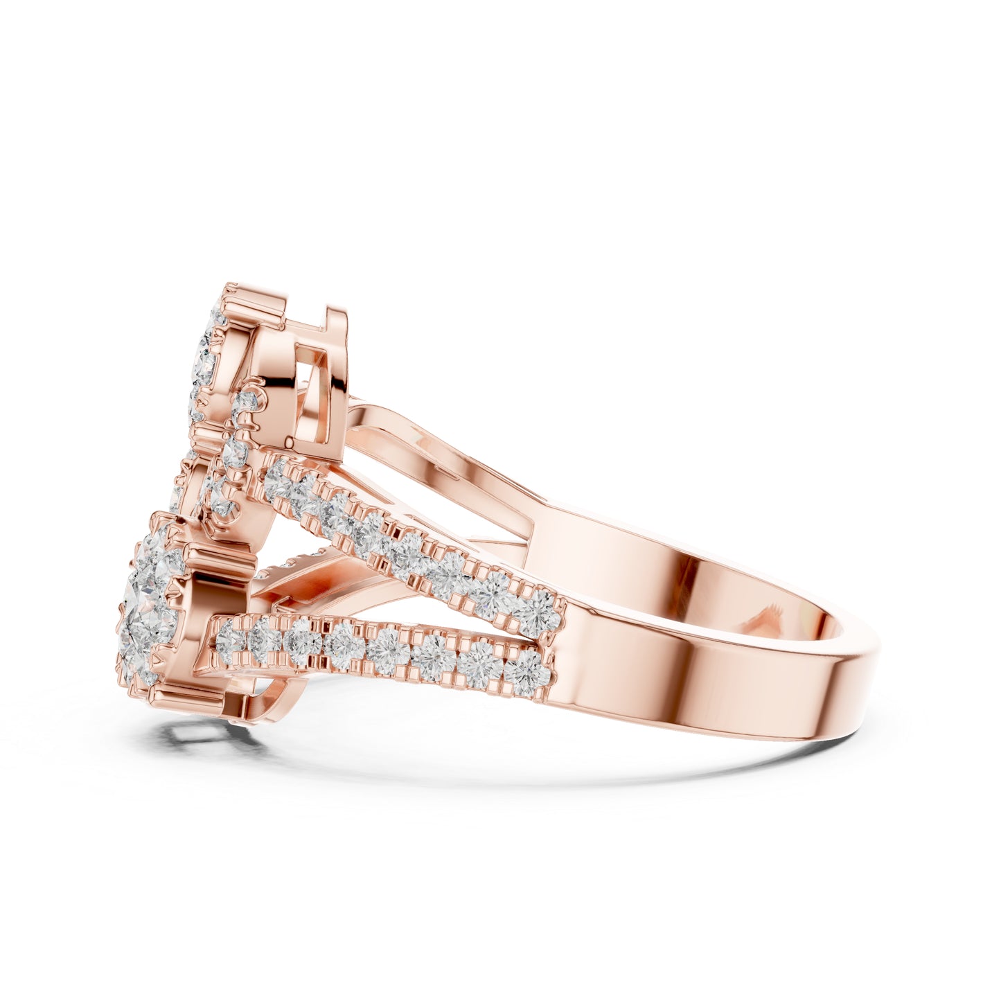 18K White Gold Round Lab-Grown Diamond Drop Ring for Women | Everyday Wear | Pure Carat