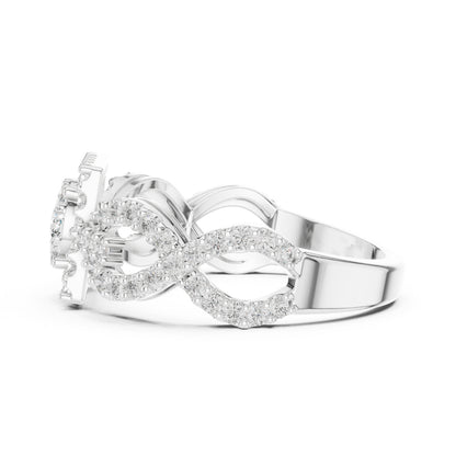 14K Rose Gold Round Lab-Grown Diamond Bridal Ring for Women | Pure Carat