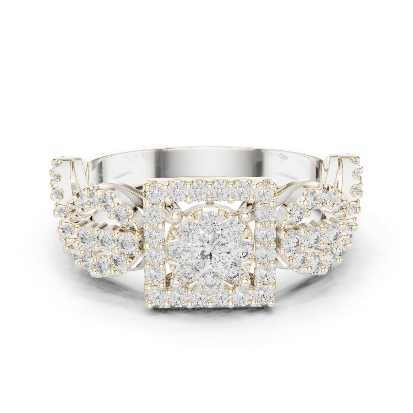 14K Rose Gold Round Lab-Grown Diamond Bridal Ring for Women | Pure Carat
