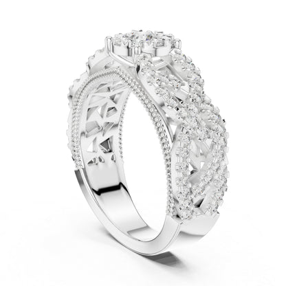 14K Yellow Gold Round Lab-Grown Diamond Solitaire Wedding Ring for Women | Pure Carat