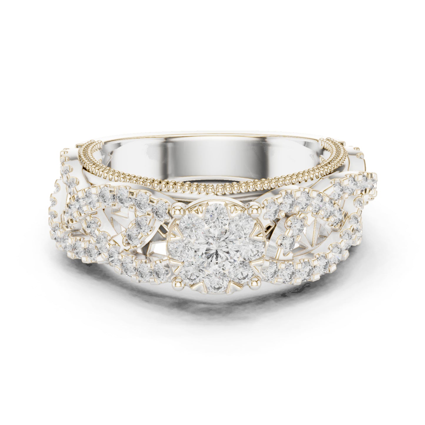 14K Yellow Gold Round Lab-Grown Diamond Solitaire Wedding Ring for Women | Pure Carat