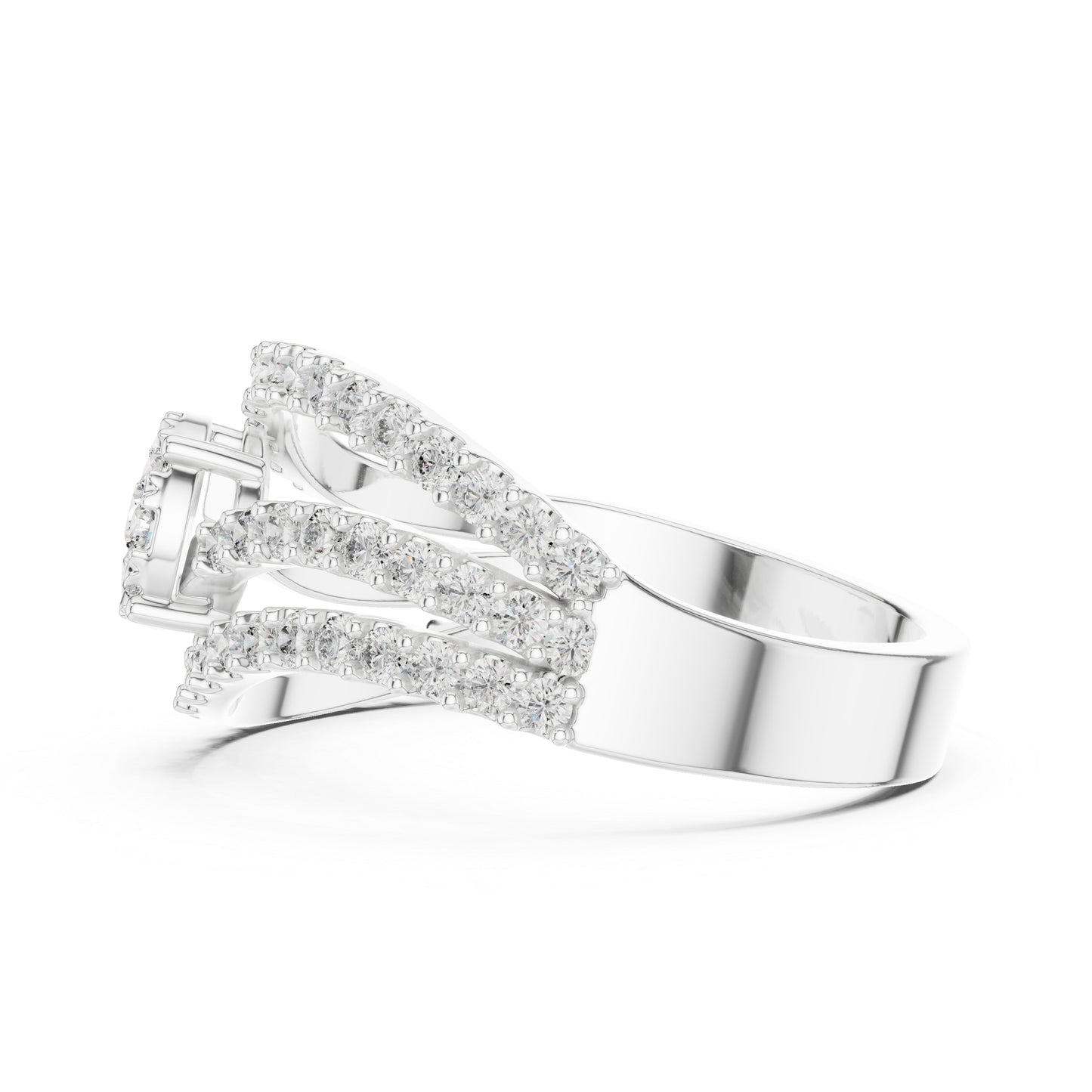 18K Yellow Gold Round Lab-Grown Diamond Ring for Women | Office Wear | Pure Carat