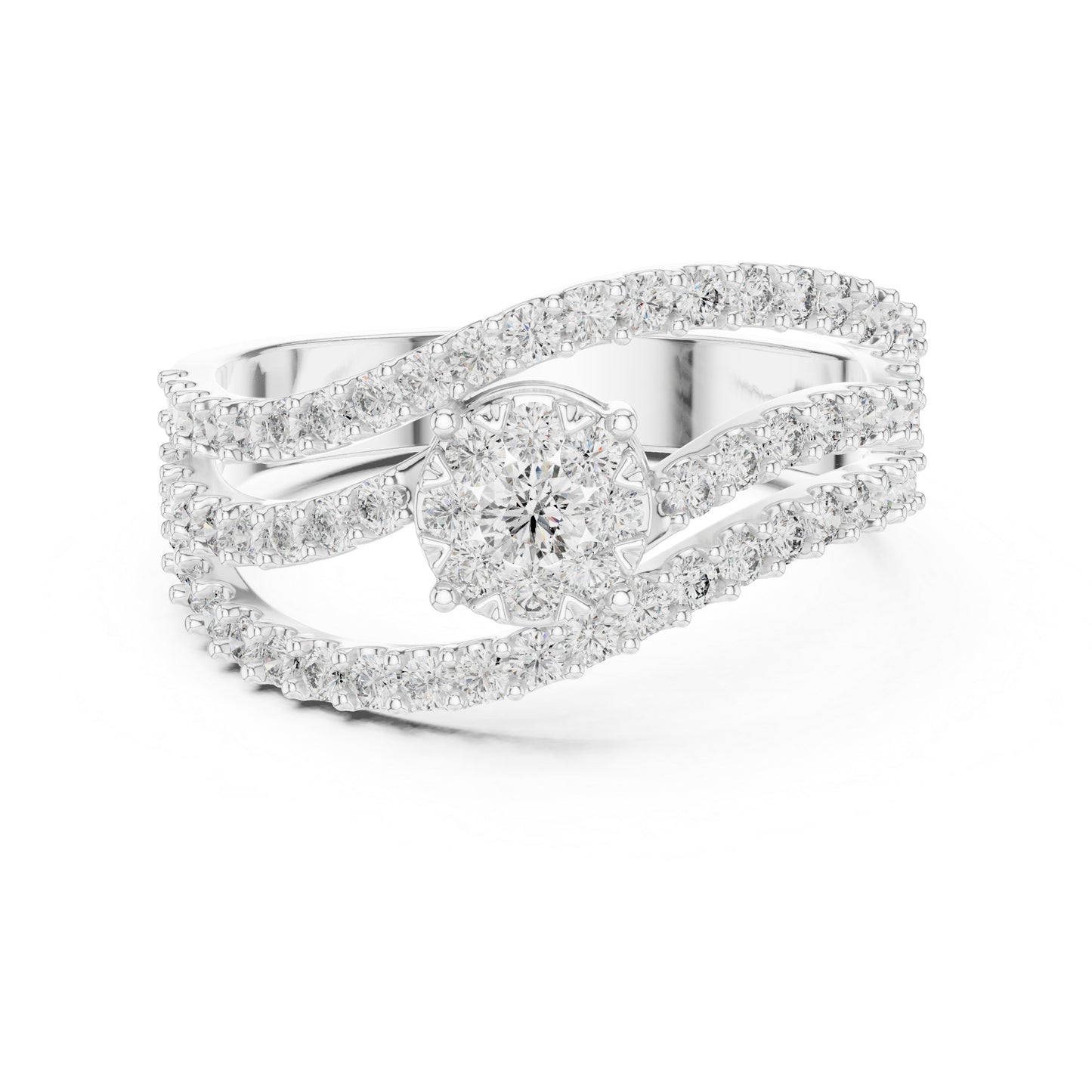 18K Yellow Gold Round Lab-Grown Diamond Ring for Women | Office Wear | Pure Carat