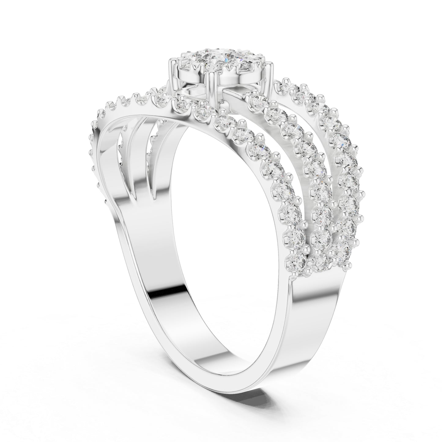 18K Yellow Gold Round Lab-Grown Diamond Ring for Women | Office Wear | Pure Carat