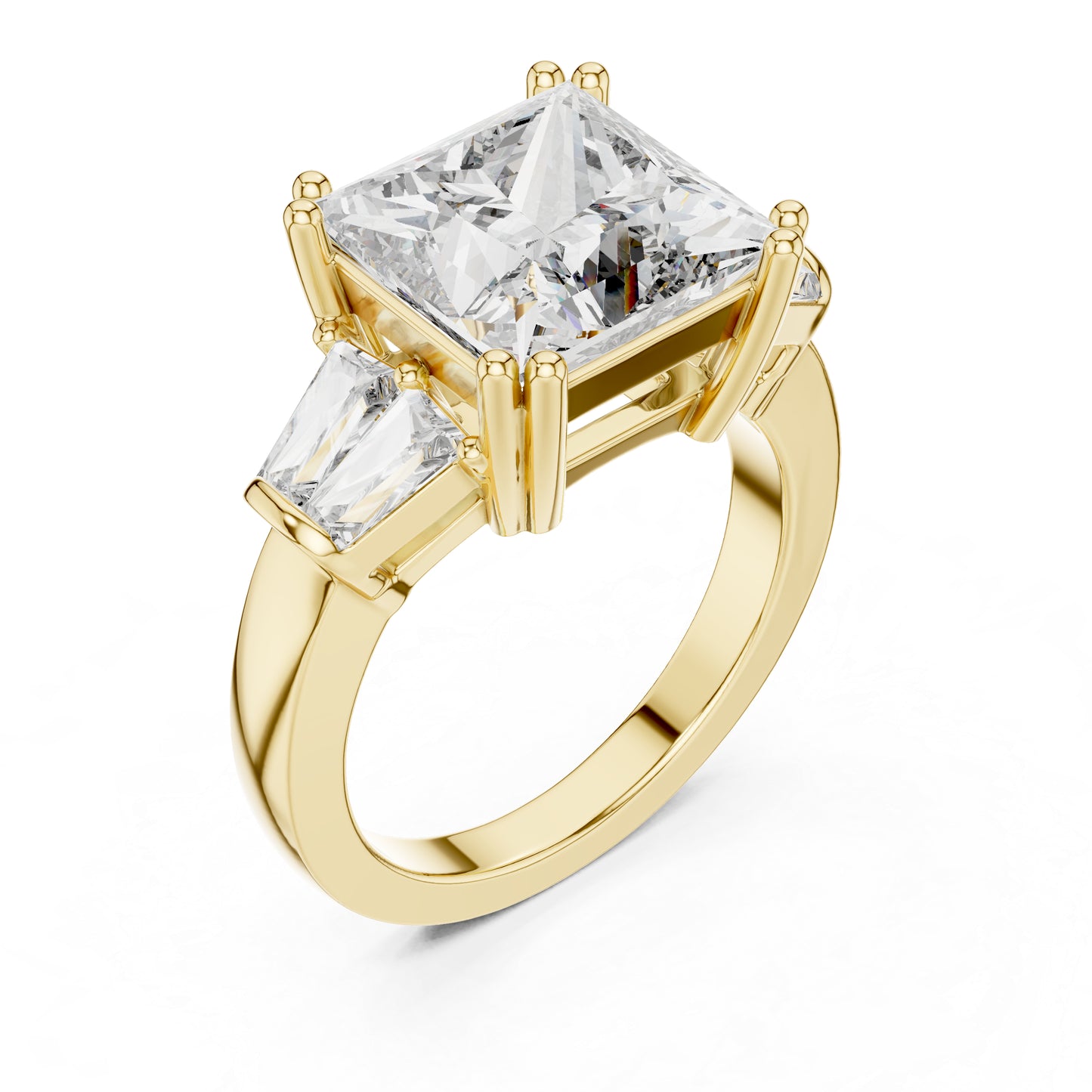 Princess Lab-Grown Diamond Solitaire Ring in 14K Rose Gold – Pure Carat