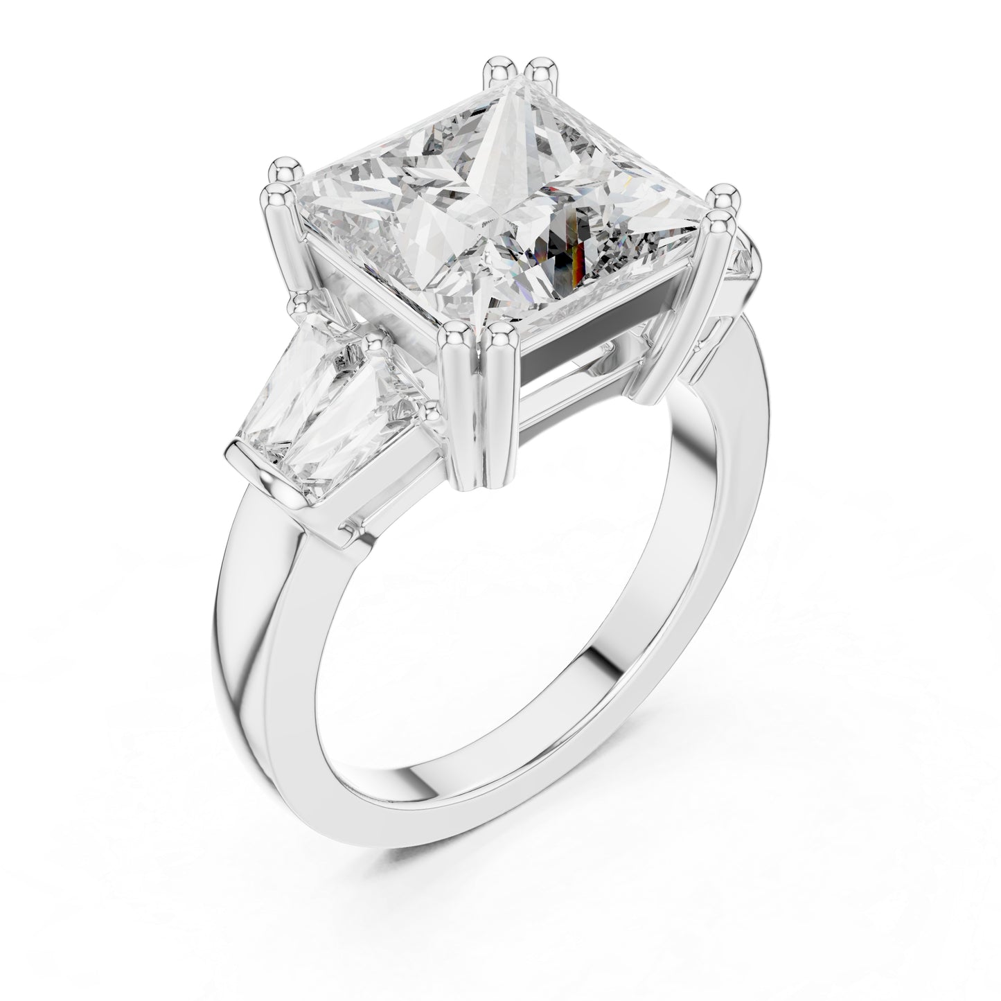 Princess Lab-Grown Diamond Solitaire Ring in 14K Rose Gold – Pure Carat