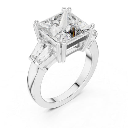 Princess Lab-Grown Diamond Solitaire Ring in 14K Rose Gold – Pure Carat