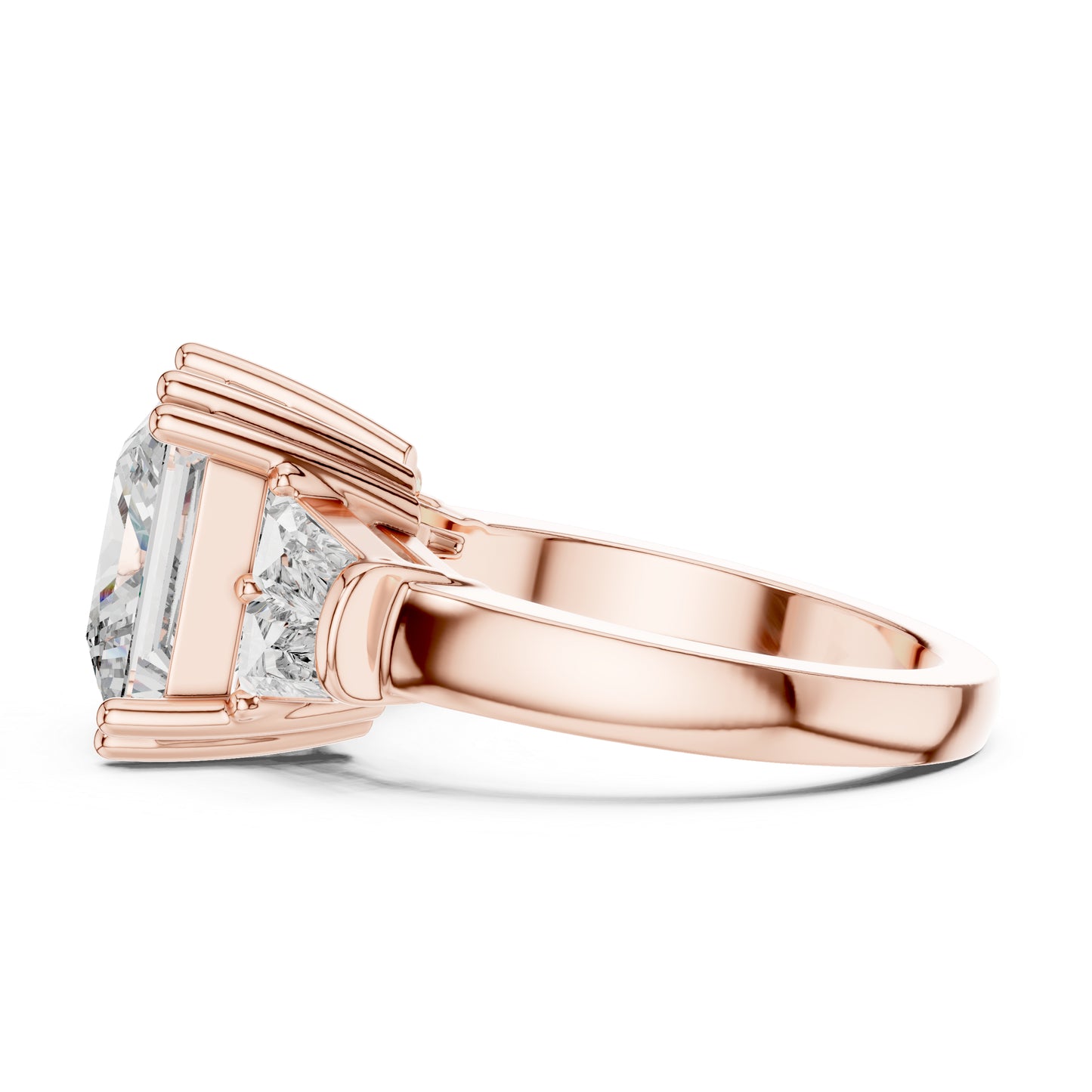 Princess Lab-Grown Diamond Solitaire Ring in 14K Rose Gold – Pure Carat