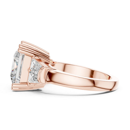 Princess Lab-Grown Diamond Solitaire Ring in 14K Rose Gold – Pure Carat