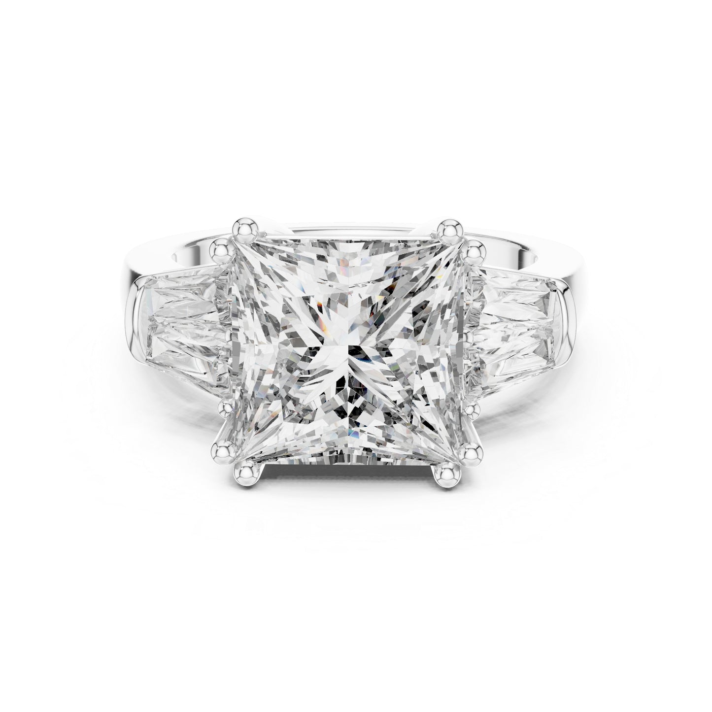 Princess Lab-Grown Diamond Solitaire Ring in 14K Rose Gold – Pure Carat