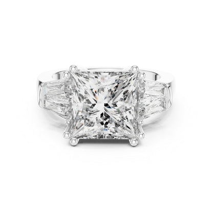 Princess Lab-Grown Diamond Solitaire Ring in 14K Rose Gold – Pure Carat