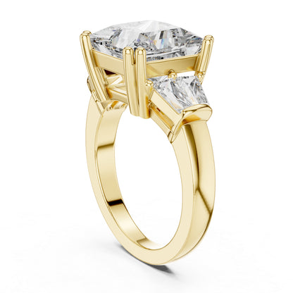 Princess Lab-Grown Diamond Solitaire Ring in 14K Rose Gold – Pure Carat