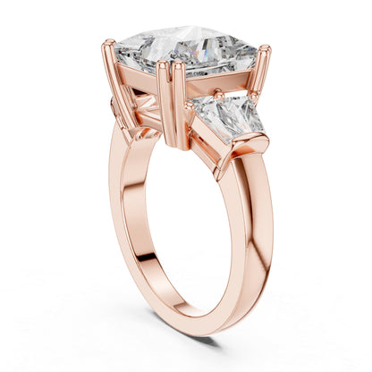 Princess Lab-Grown Diamond Solitaire Ring in 14K Rose Gold – Pure Carat