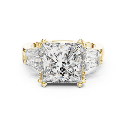 Princess Lab-Grown Diamond Solitaire Ring in 14K Rose Gold – Pure Carat