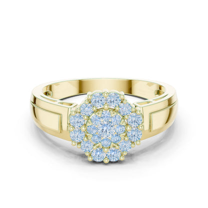 18K White Gold Round Lab-Grown Diamond Drop Ring for Women | Anniversary Gift | Pure Carat
