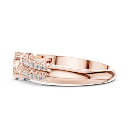 14K Yellow Gold Round Lab-Grown Diamond Engagement Ring for Women | Pure Carat
