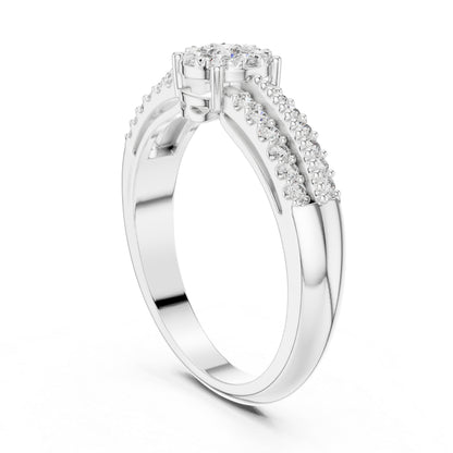 14K Yellow Gold Round Lab-Grown Diamond Engagement Ring for Women | Pure Carat