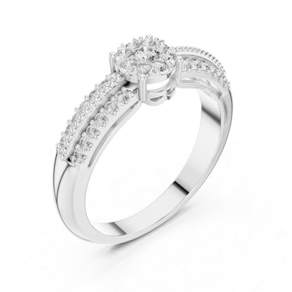 14K Yellow Gold Round Lab-Grown Diamond Engagement Ring for Women | Pure Carat