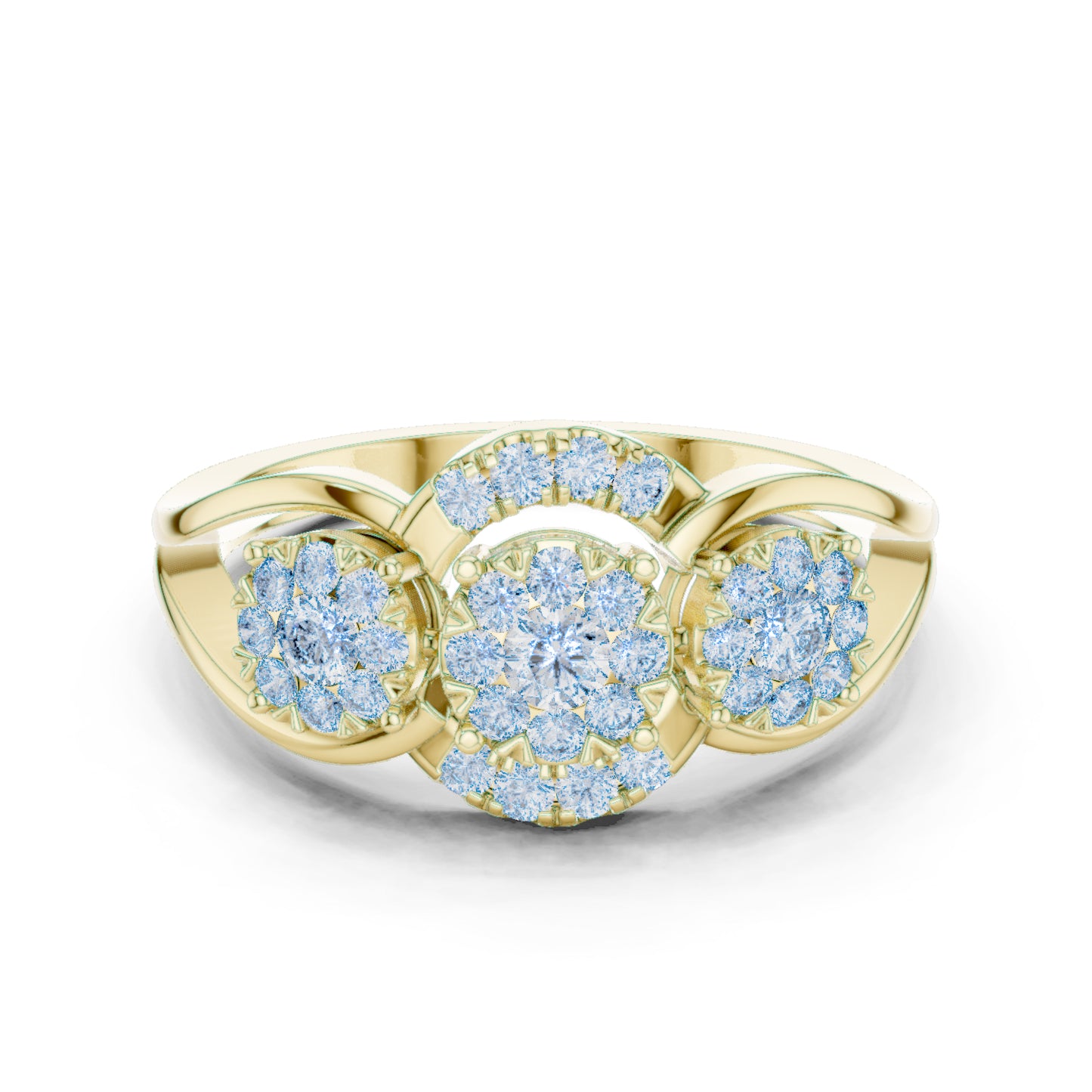 18K Rose Gold Round Lab-Grown Diamond Drop Ring for Women | Party Wear | Pure Carat