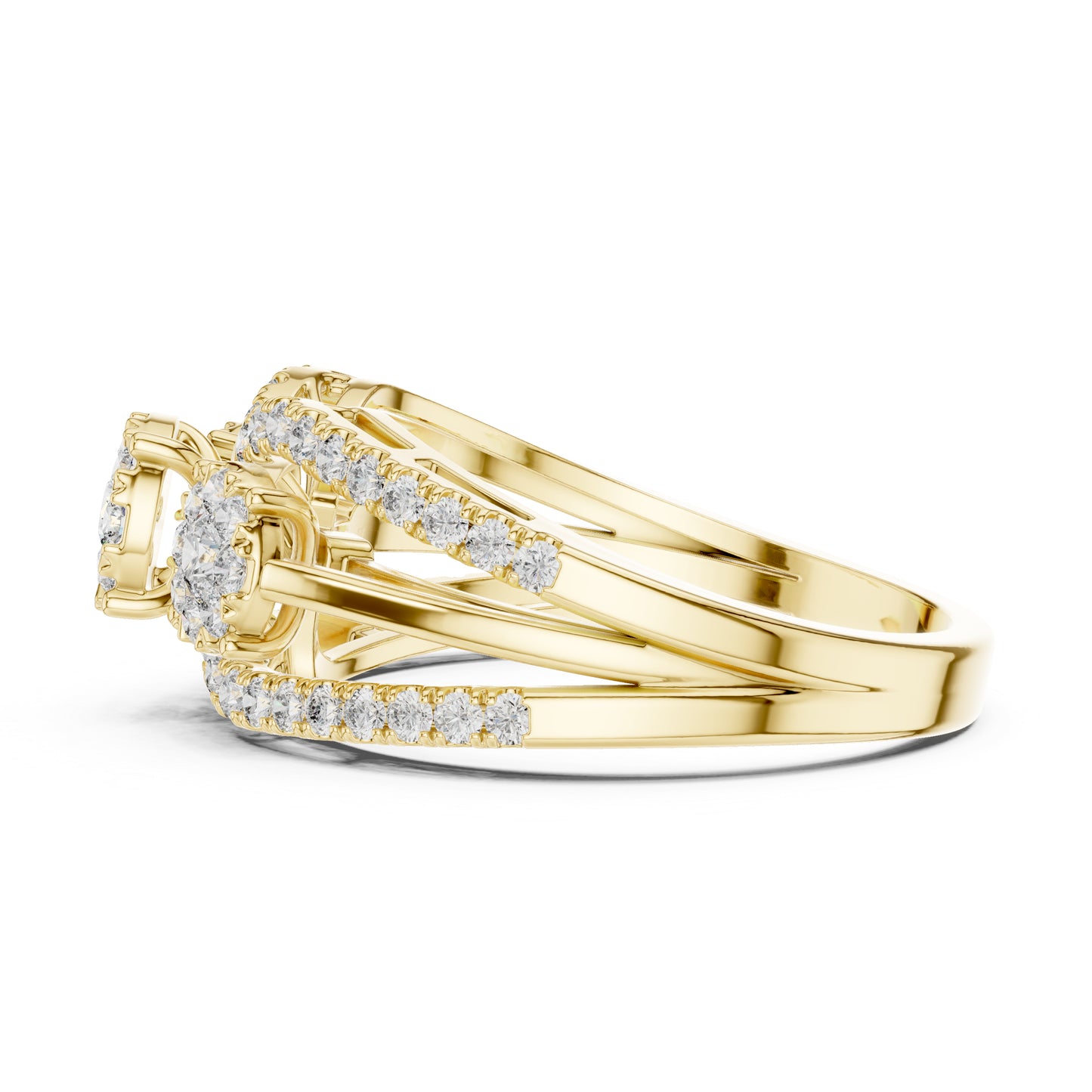 14K White Gold Round Lab-Grown Diamond Bridal Ring for Women | Pure Carat