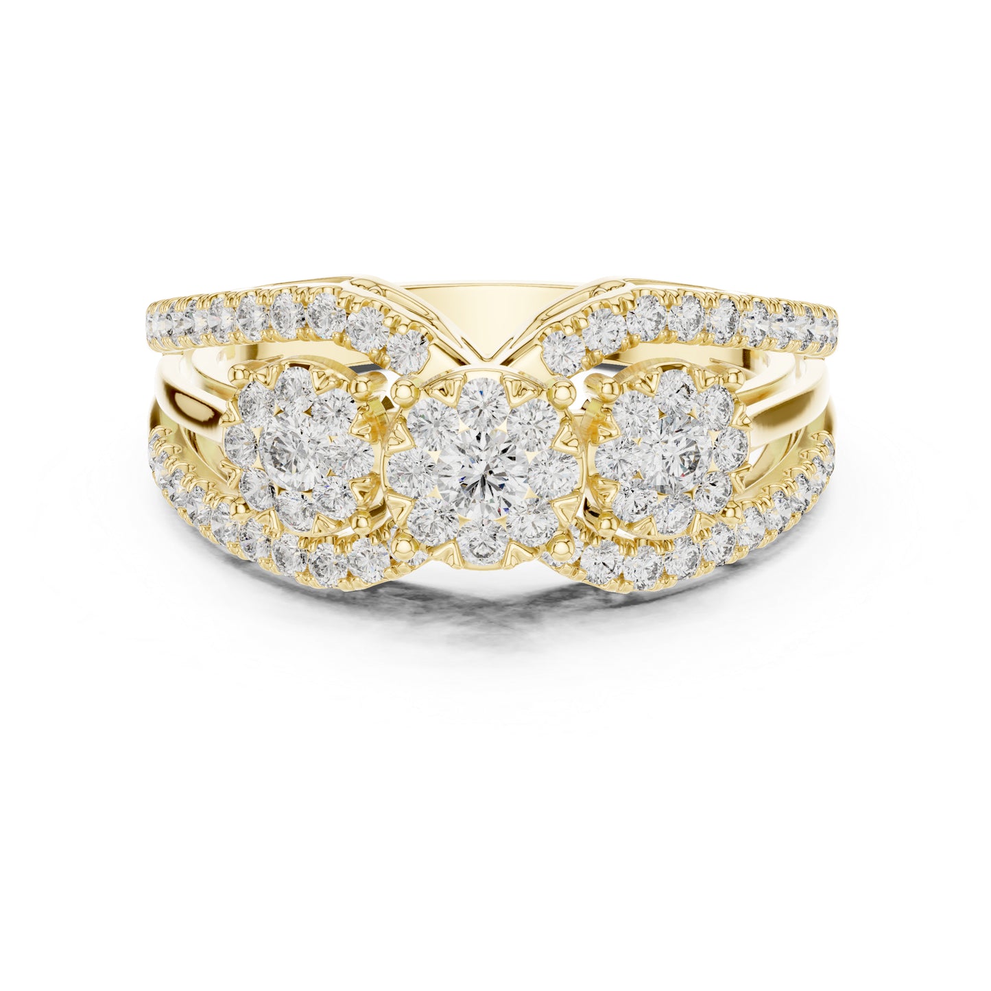 14K White Gold Round Lab-Grown Diamond Bridal Ring for Women | Pure Carat
