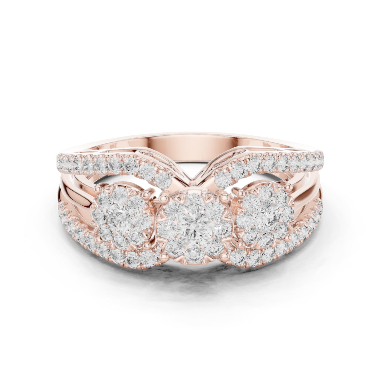 14K White Gold Round Lab-Grown Diamond Bridal Ring for Women | Pure Carat