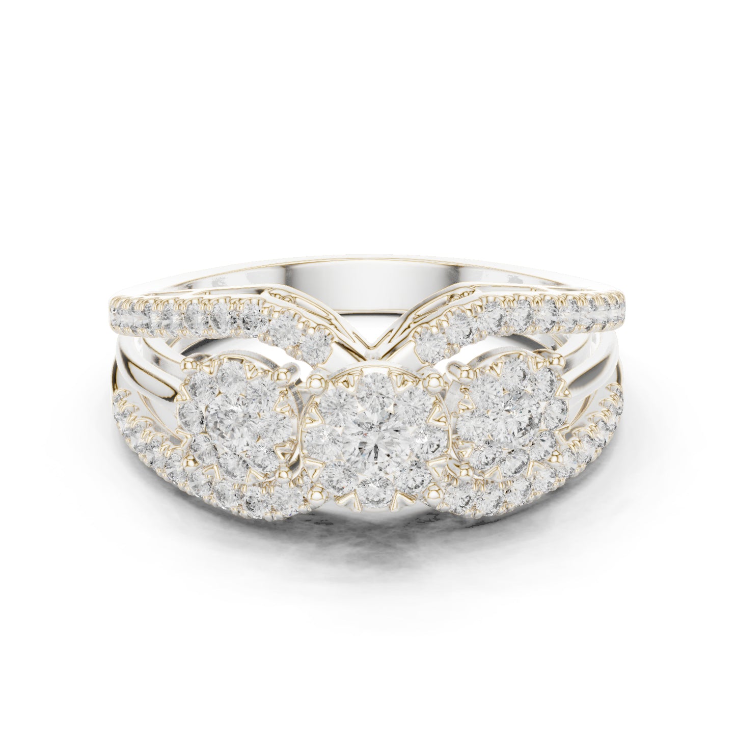 14K White Gold Round Lab-Grown Diamond Bridal Ring for Women | Pure Carat