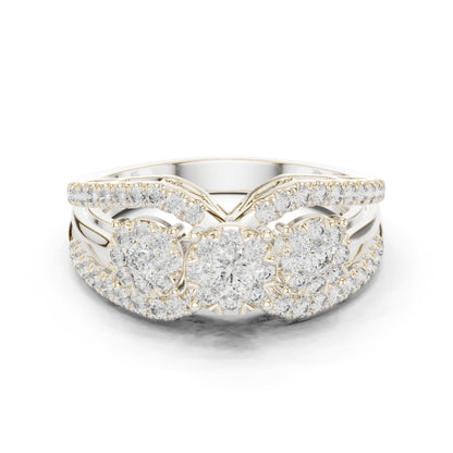 14K White Gold Round Lab-Grown Diamond Bridal Ring for Women | Pure Carat