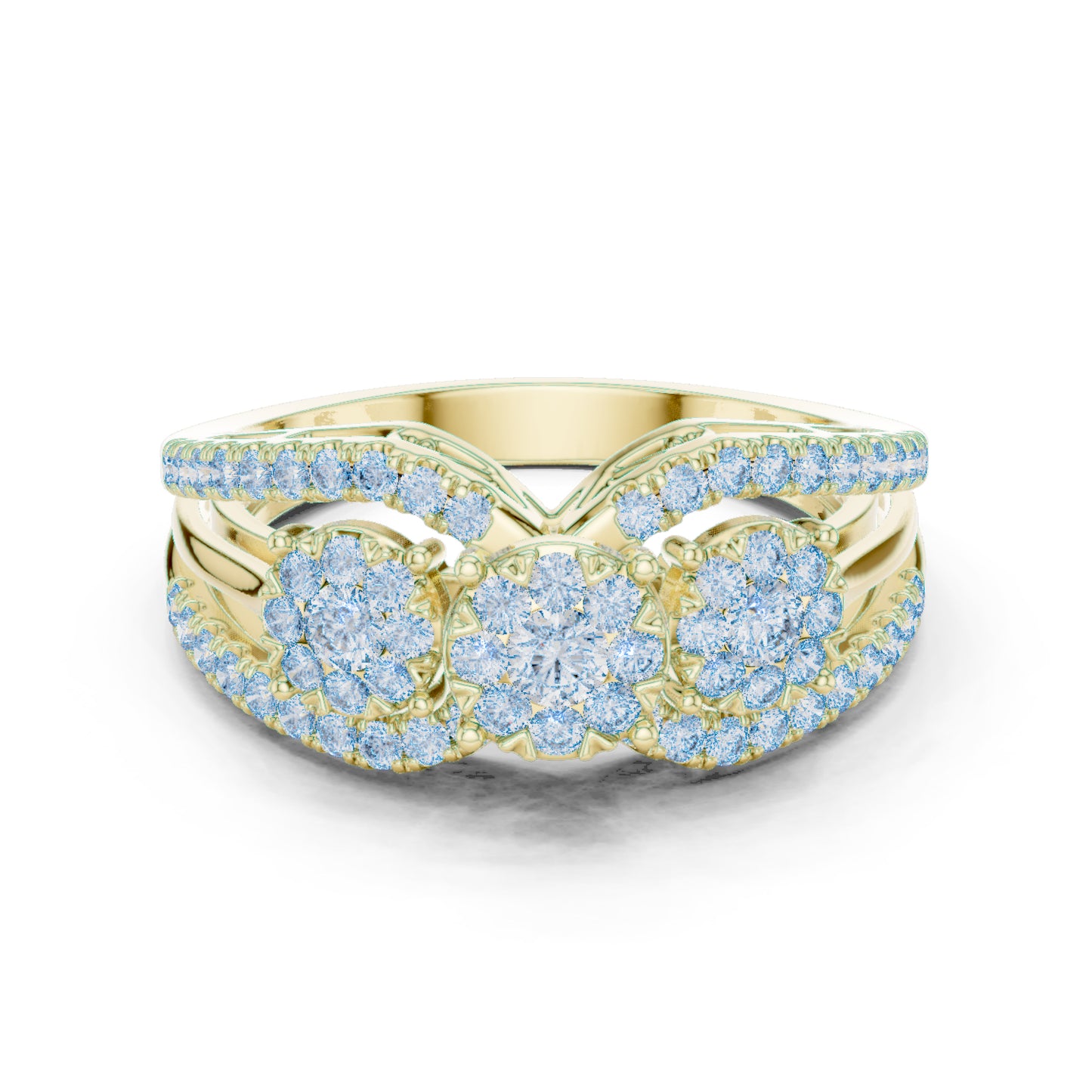 14K White Gold Round Lab-Grown Diamond Bridal Ring for Women | Pure Carat