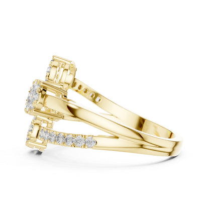18K Rose Gold Round Lab-Grown Diamond Anniversary Gift Ring for Women | Pure Carat