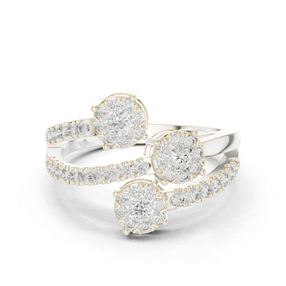 18K Rose Gold Round Lab-Grown Diamond Anniversary Gift Ring for Women | Pure Carat